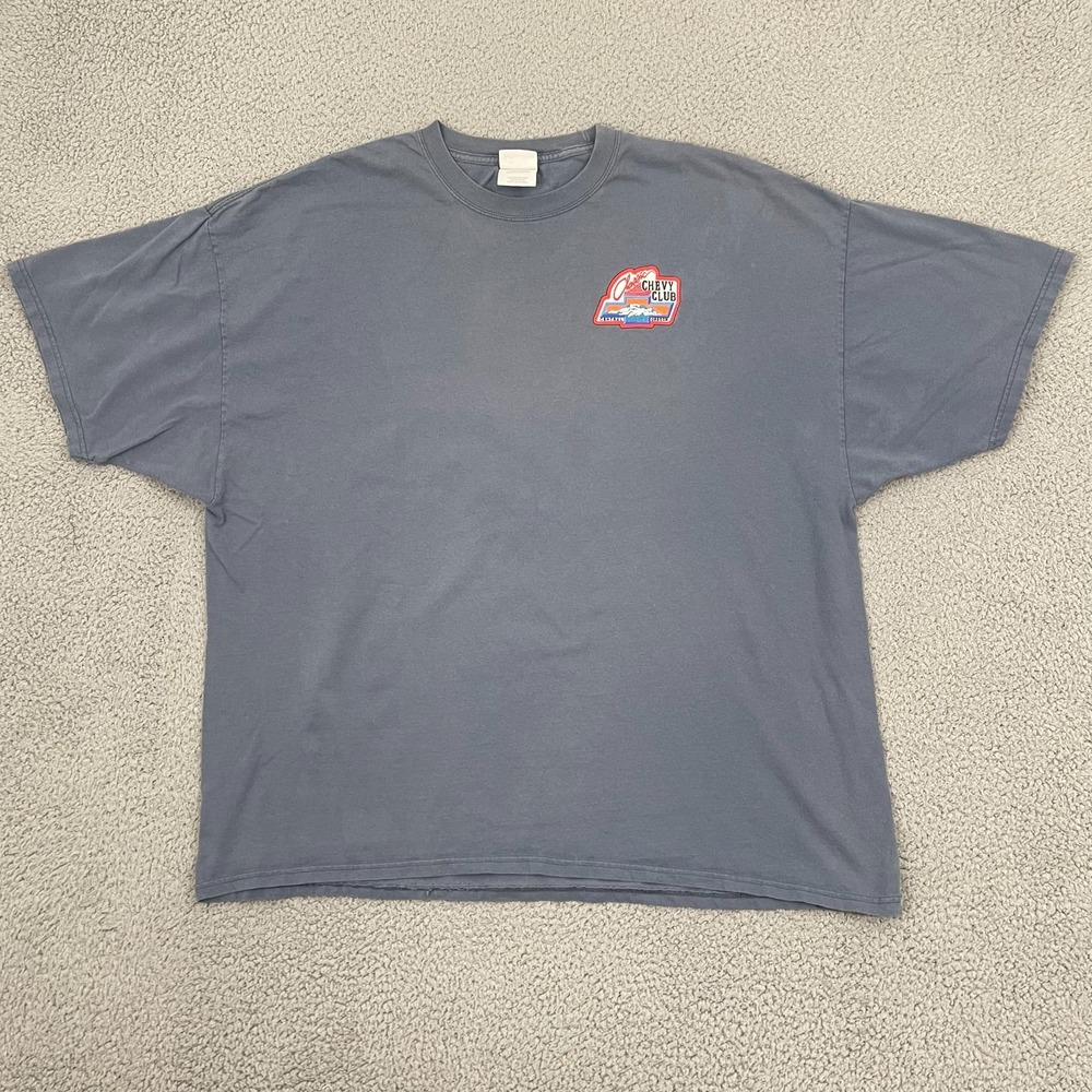 2000s Oregon Classic Chevy Club T-Shirt 3XL Blue Classic Cars Short Sleeve